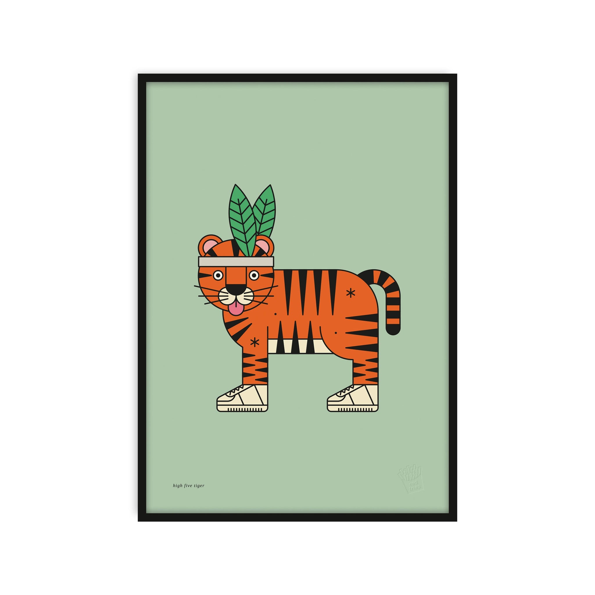 #0178 high five tiger a3