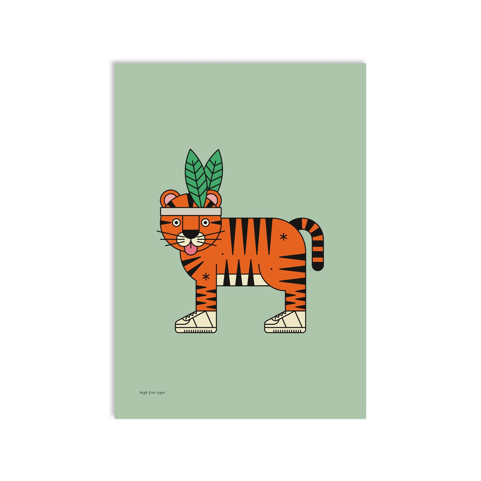 #0178 high five tiger a3