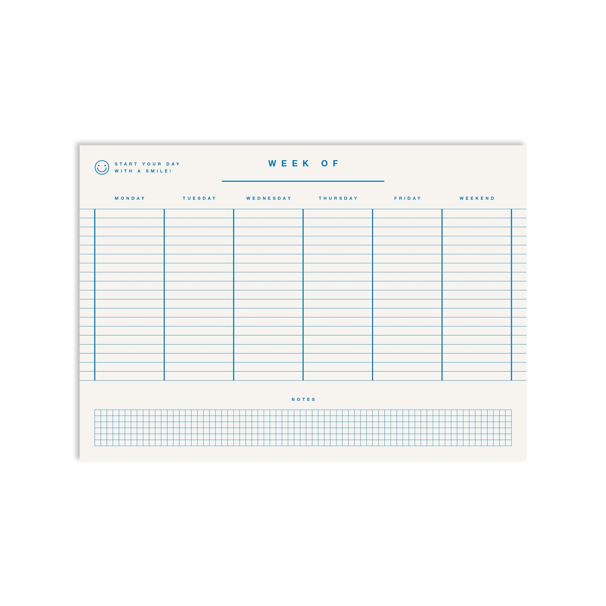 #0209 week mono blue
