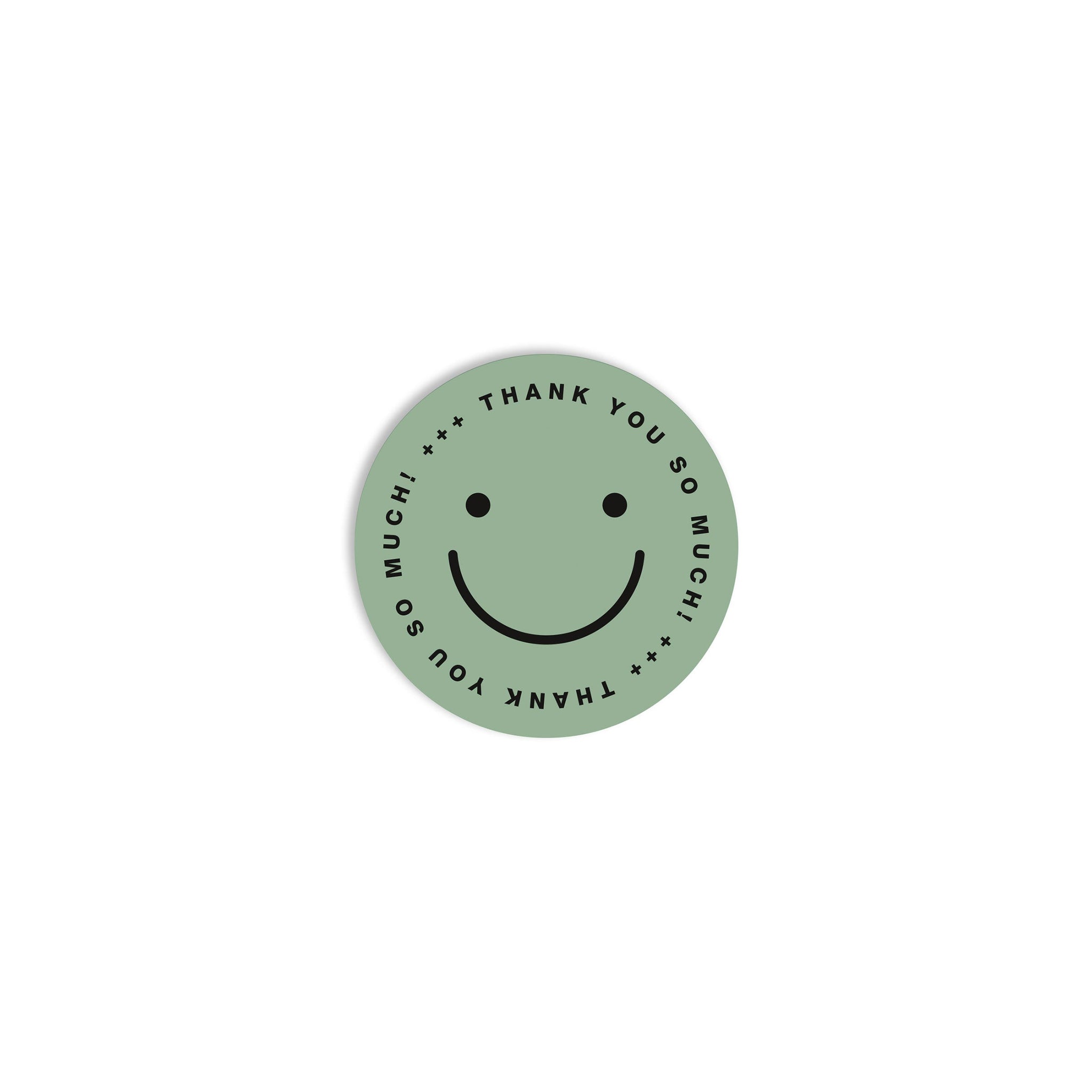 #0408 sticker smiley green