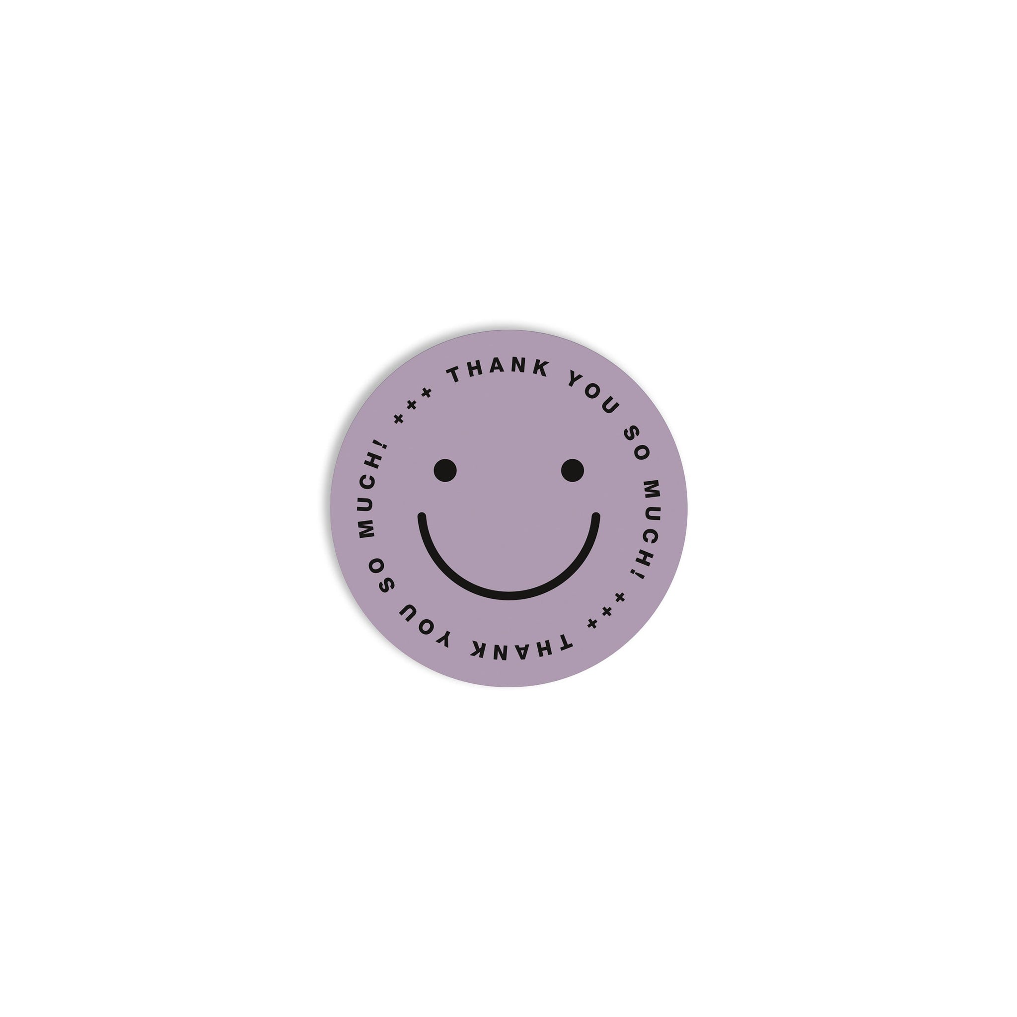 #0538 sticker smiley lavender