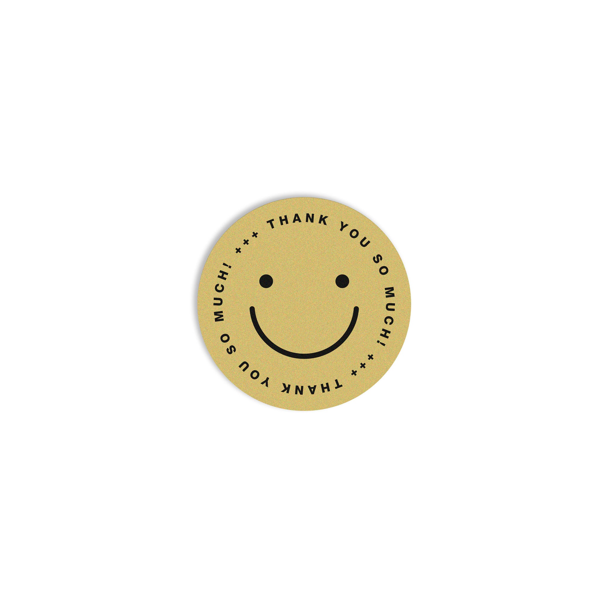 #0596 sticker smiley gold