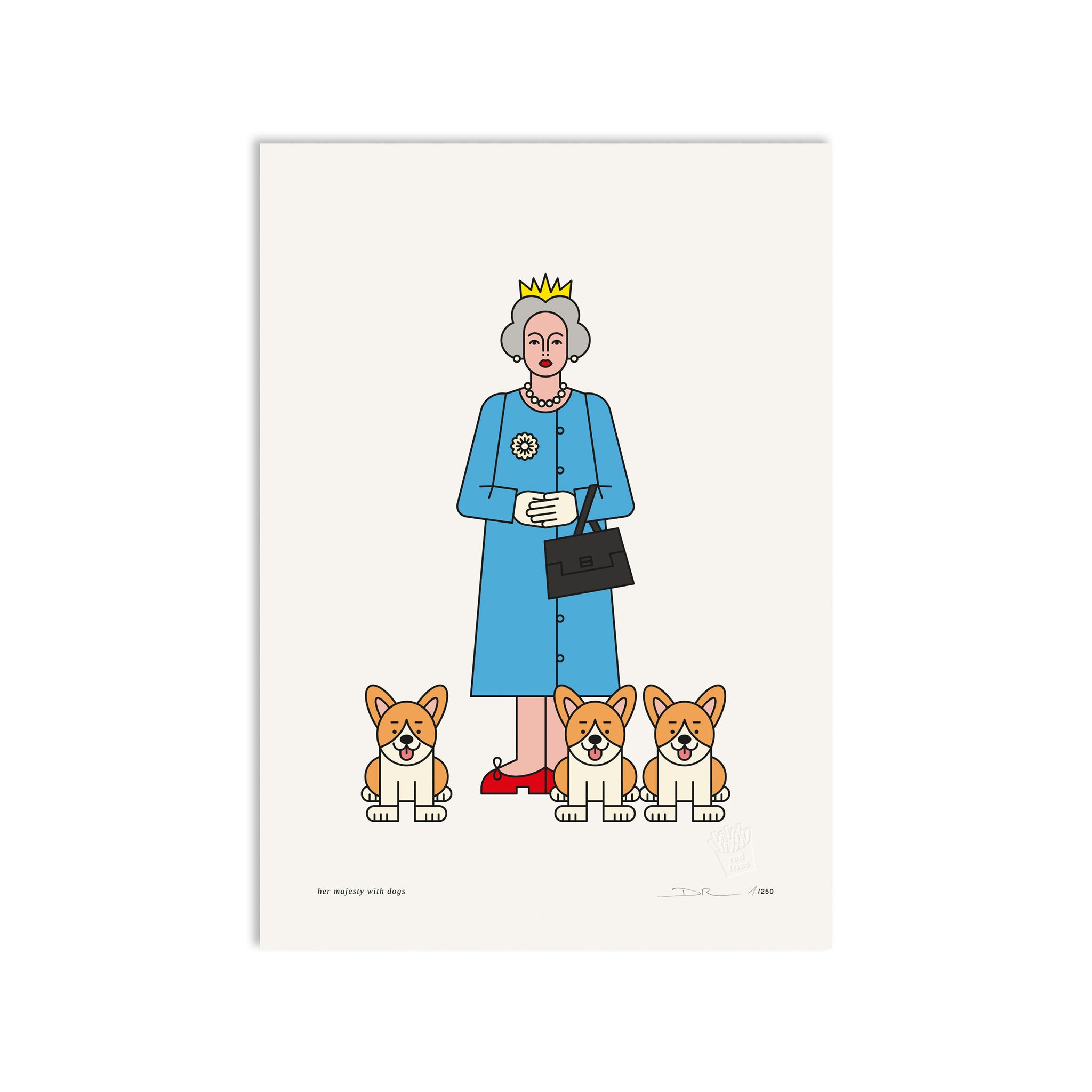 #0623 her majesty with dogs